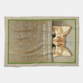 Katze, die ich dir beim Song Parody 2025-Kalender  Geschirrtuch (Horizontal)