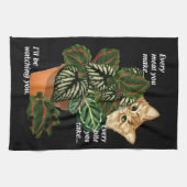 Katze, die ich dir dabei zusehen werde, wie du mit geschirrtuch (Horizontal)