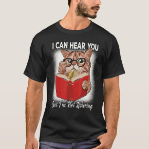 Katze, die ich hören kann, aber ich höre Retro-Kat T-Shirt