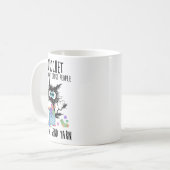 Katze, die ich kreuze, damit ich nicht ersticke, d kaffeetasse (Vorderseite Links)