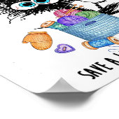 Katze, die ich kreuze, damit ich nicht ersticke, d poster (Ecke)