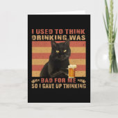 Katze, die ich mal für schlecht komisch hielt karte (Vorderseite)