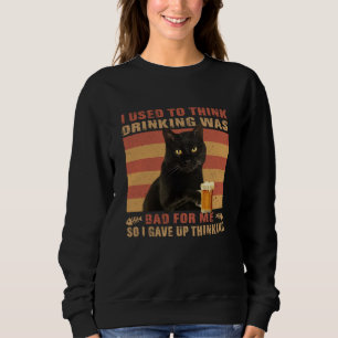 Katze, die ich mal für schlecht komisch hielt sweatshirt