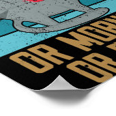 Katze, die ich Morgenmenschen und Morgenstunden un Poster (Ecke)