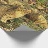 Katze, die im Garten sitzt Geschenkpapier (Ecke)