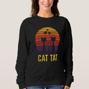 Katze, die Katze Tattoo Kitten Tattooooid Katzenwe Sweatshirt