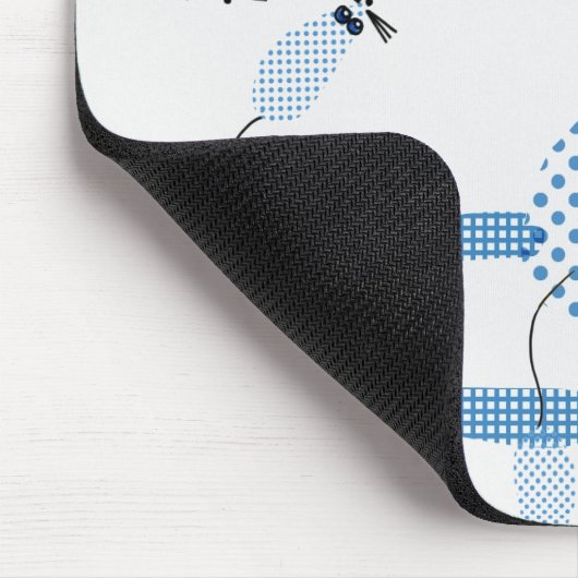 Katze, die Mäuse jagt Mousepad (Ecke)