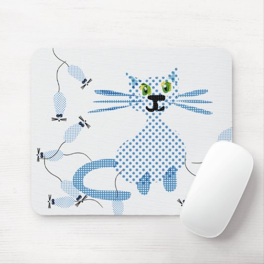 Katze, die Mäuse jagt Mousepad (Mit Mouse)