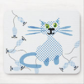 Katze, die Mäuse jagt Mousepad (Vorne)