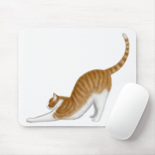 Katze, die Mousepad ausdehnt (Mit Mouse)