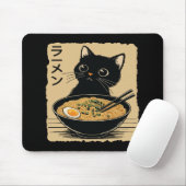 Katze, die Ramen isst Mousepad (Mit Mouse)