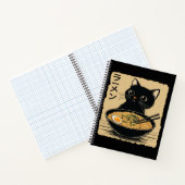 Katze, die Ramen isst Notizblock (Innenseite)