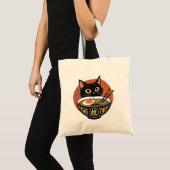 Katze, die Ramen isst Tragetasche (Vorderseite (Produkt))