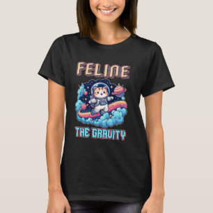 Katze Die Schwerkraft Astronaut Katze Weltraum Abe T-Shirt