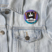 Katze, die Suppen-Knopf isst Button (Beispiel)