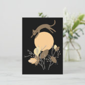 Katze, die über den Mond fliegt 2 (Stehend Vorderseite)