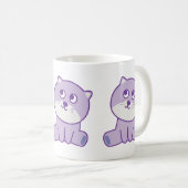 Katze, die zum Himmel schaut Kaffeetasse (VorderseiteRechts)