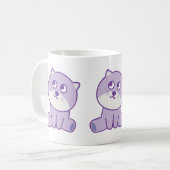 Katze, die zum Himmel schaut Kaffeetasse (Vorderseite Links)
