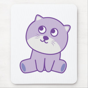 Katze, die zum Himmel schaut Mousepad