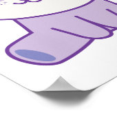 Katze, die zum Himmel schaut Poster (Ecke)