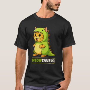 Katze Dinosaurier Kostüm Trex Tierliebhaber Meow S T-Shirt