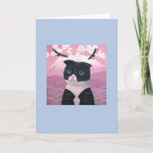 Katze Dora-chan-blau #3 Karte (Vorderseite)