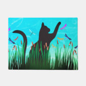 Katze & Drachen  Fußmatte (Vorderseite)