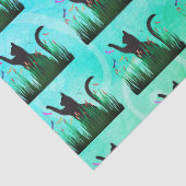 Katze & Drachen Seidenpapier (Detail)