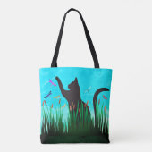 Katze & Drachen Tasche (Rückseite)