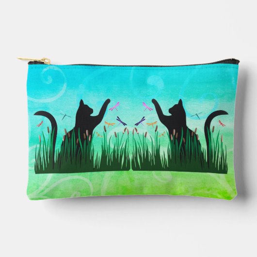 Katze & Drachen  Zubehörtasche (Vorderseite)