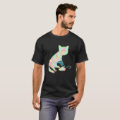 Katze  Dreifarbig T-Shirt (Vorne ganz)