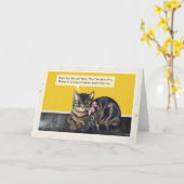 Katze "Dumme Krankheit" Karte (Gelbe Blume)