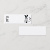 Katze - dünn mini visitenkarte (Vorne/Hinten)