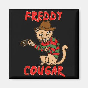 Katze _ Dy Cougar -lustiges Halloween für Männer F Magnet