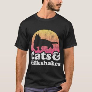 Katze Eating Spaghetti 46 T-Shirt