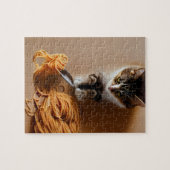 Katze Eating Spaghetti Puzzle (Horizontal)