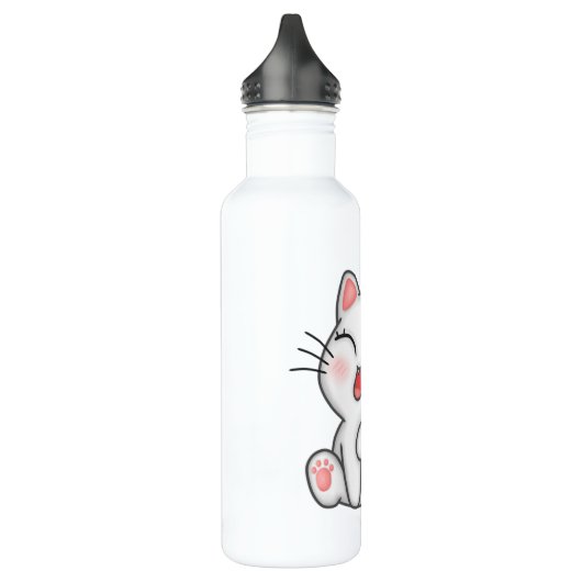 Katze Edelstahlflasche (Links)