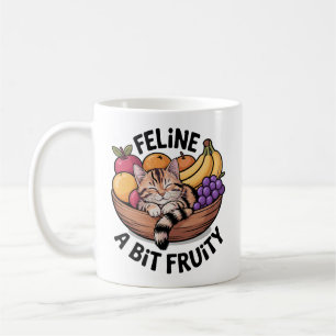 Katze ein bisschen fruchtig - Gemütliche Katze Kaffeetasse