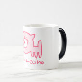 Katze-ein-ccino verwandelnde Tasse (VorderseiteRechts)