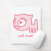 Katze-ein-Träger Katzenmatte Mousepad (Mit Mouse)