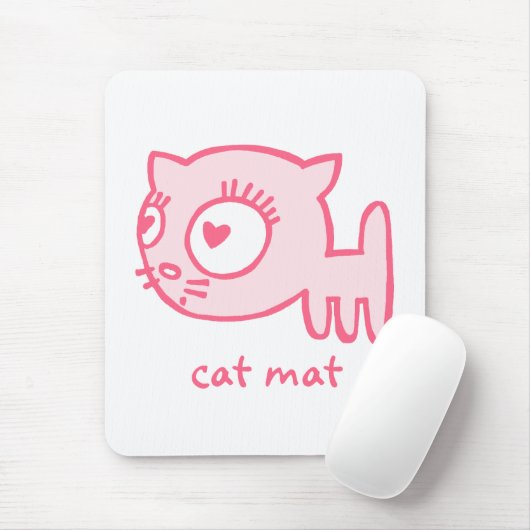 Katze-ein-Träger Katzenmatte Mousepad (Mit Mouse)