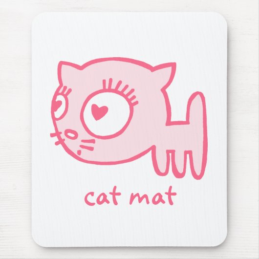 Katze-ein-Träger Katzenmatte Mousepad (Vorne)