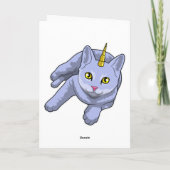 Katze Einhorn Karte (Rückseite)