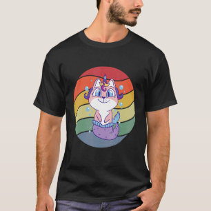 Katze Einhorn Meerjungfrau T-Shirt