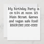 Katze Einladung (Rückseite)