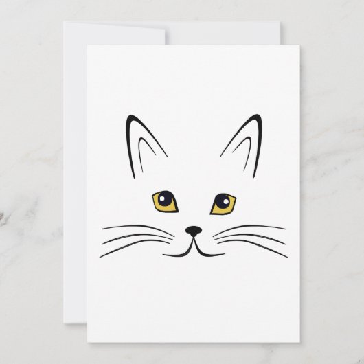 Katze Einladung (Vorderseite)
