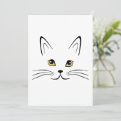 Katze Einladung (Stehend Vorderseite)