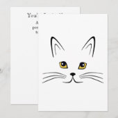 Katze Einladung (Vorne/Hinten)