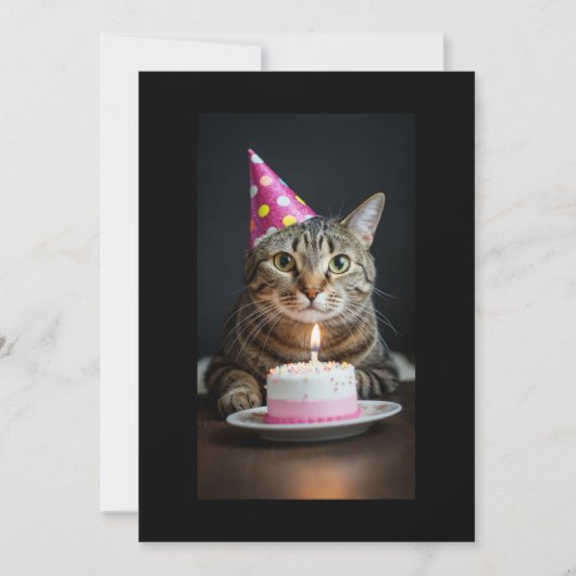 Katze Einladung (Vorderseite)