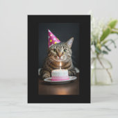 Katze Einladung (Stehend Vorderseite)